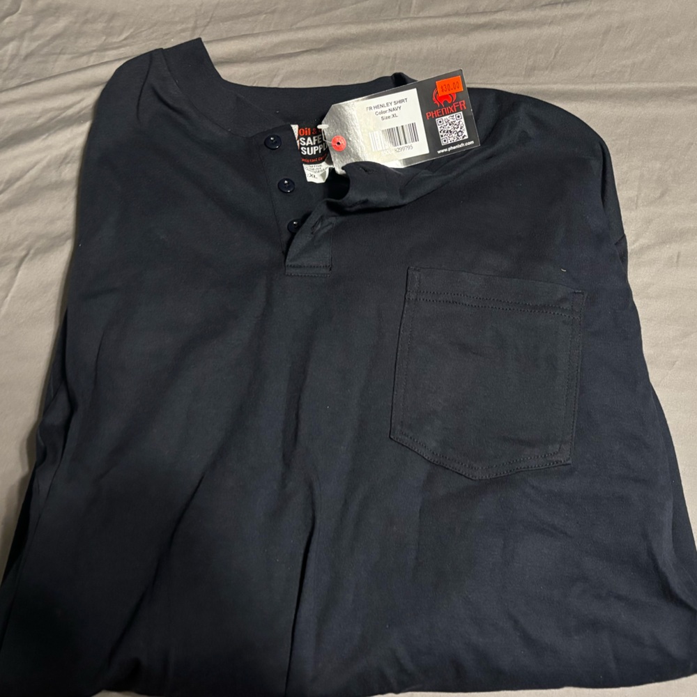 Phenix Navy Henley Shirt